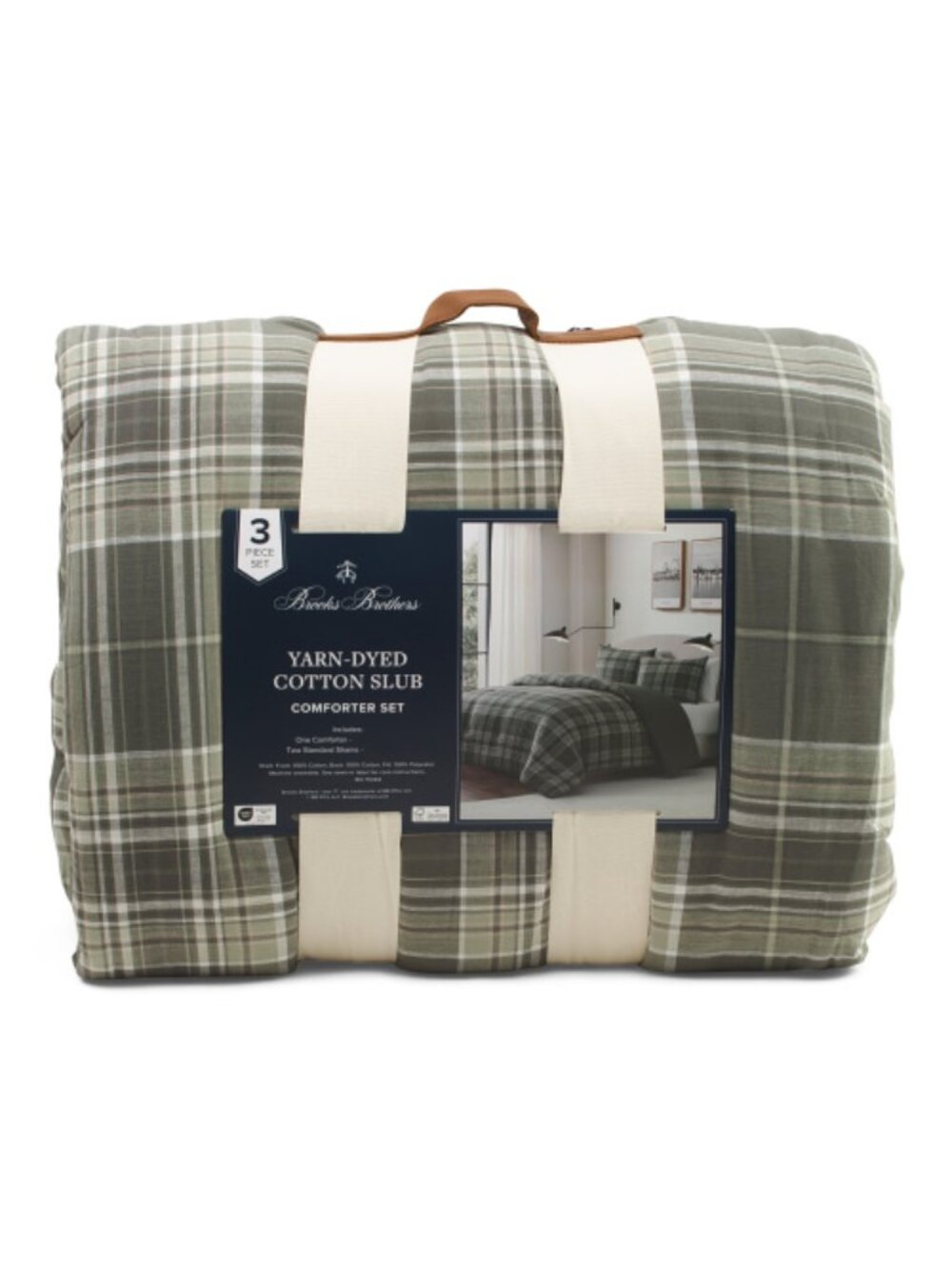 BROOKS BROTHERS Plaid Comforter Set